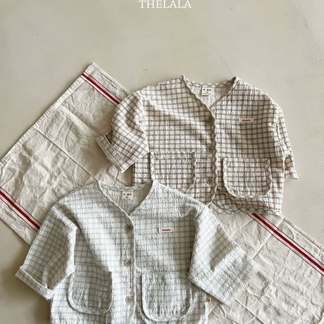 thelala/25. 47 dobi check jacket XS-XL