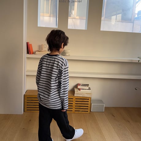 owen/19. happy stripe T-shirt S-XL