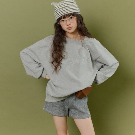 forkchips/45. glitter shorder man-to-man JS-JXL