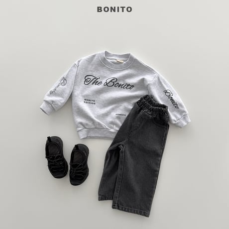 bonito/23. bonny lettering (adult) man-to-man JS-JM