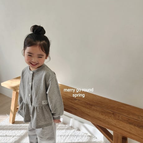 merrygoround/22. roze set cardigan XS-2XL