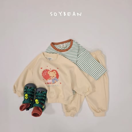 soybean/93. heart bear updown set XS-XL