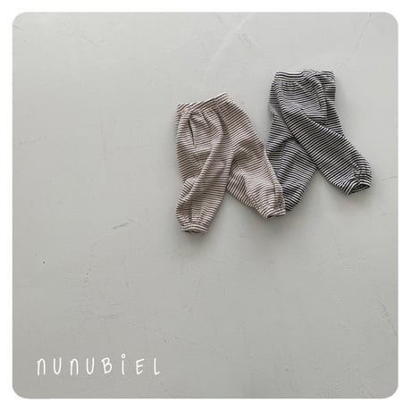nunubiel/50. stripe pants XS-XL