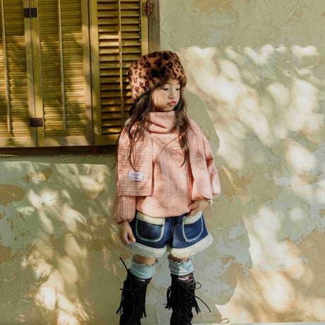urbanrabbit/70. Cable Long Top & Scarf Set XS-XL