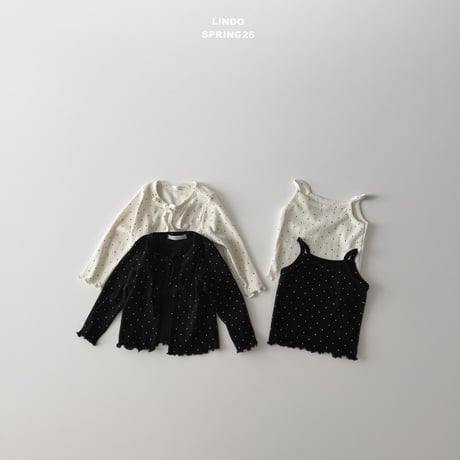 lindo/71. ive cardigan sleeveless set XS-XL