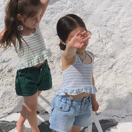 ellymolly/254. denim flap pocket pants 5-11