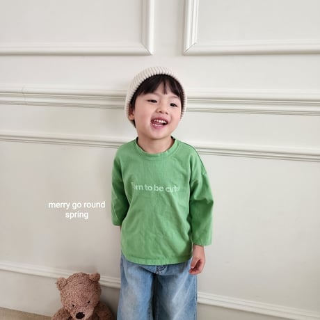 merrygoround/40. simple alphabet T-shirt XS-2XL