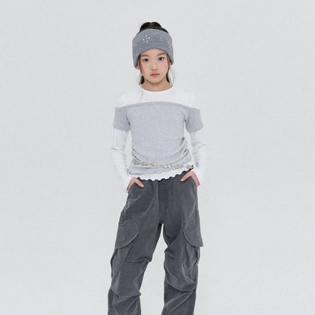 forkchips/21. shine rayerd T-shirt M-XL
