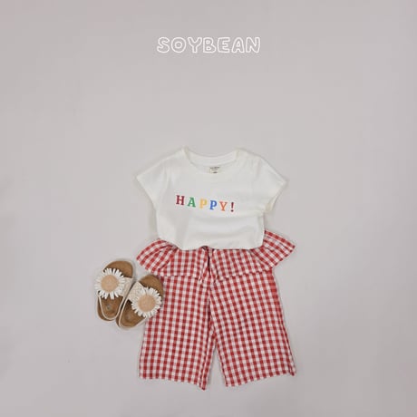 soybean/139. plan ) gobang check rayerd pants XS-XL