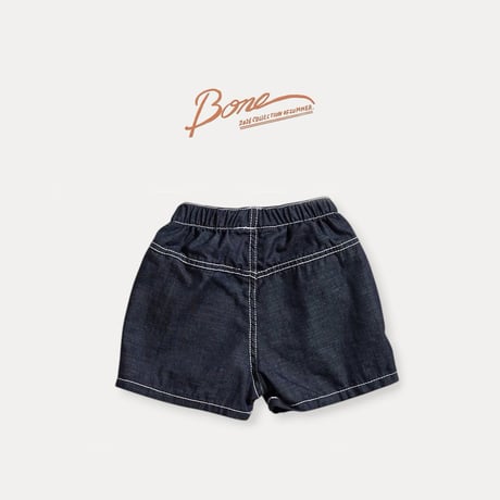 boneoune/45. stitch denim half pants JS-JL
