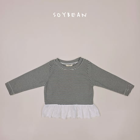 soybean/76. dangara fril T-shirt XS-XL