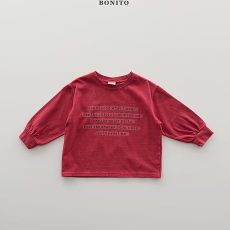 bonito/86. lettering sibori T-shirt 12M-XL