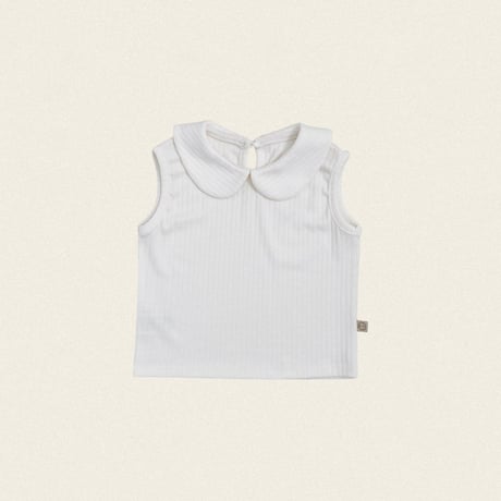 oottbebe/77. pastel sleeveless collar T-shirt XS(1-2Y)-XL(6-7Y)