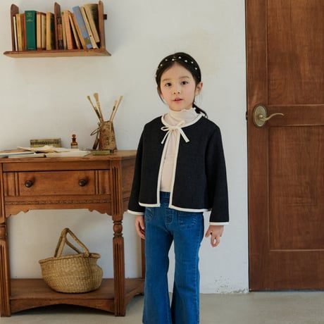 monatelier/18. ribbon two color jacket S-2XL