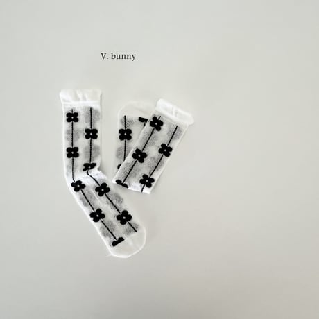 vbunny/25. flower socks set FREE(32CM)