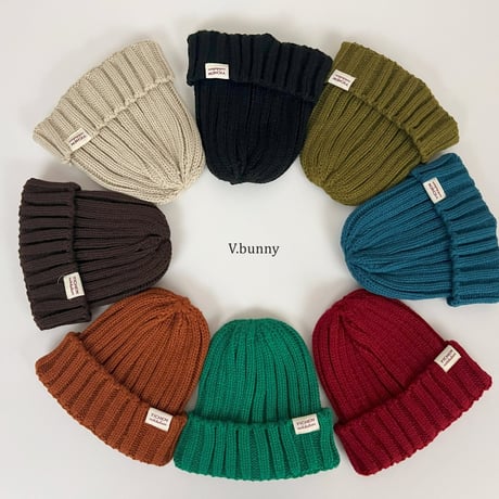 vbunny/75. kozi beanie FREE(47CM-52CM)