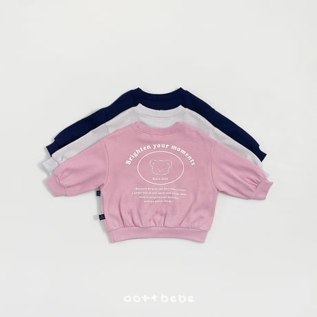 oottbebe/46. moment ( kids ) man-to-man XS(1-2Y)-XL(6-7Y)
