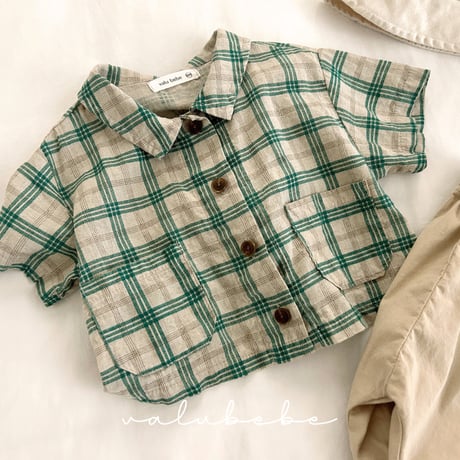 valubebe/38. jay check shirt 6M-S