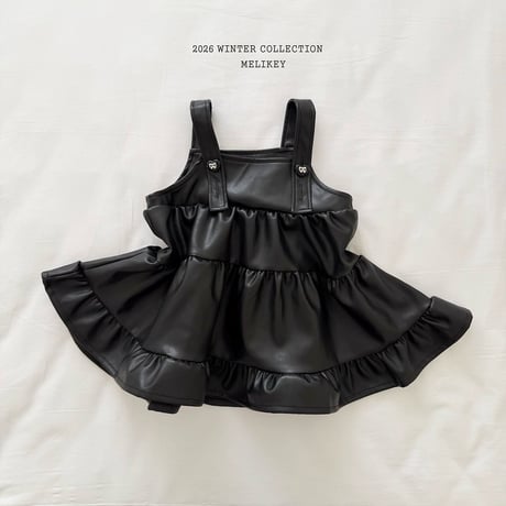melikey/87. chic ledder kangkang one-piece XS-XL