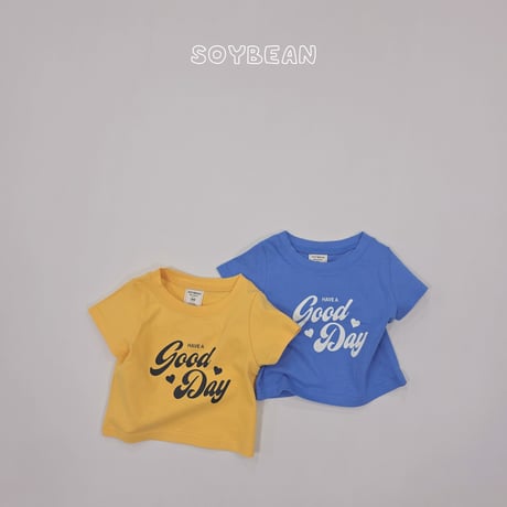 soybean/93. plan ) good day semmi crop half t T-shirt JS-JM