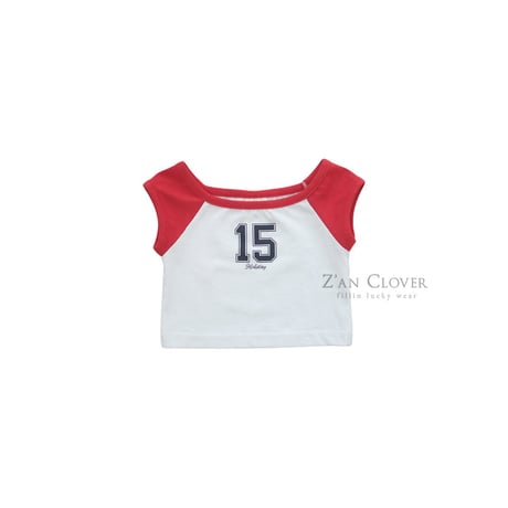 zanclover/64. 15 two color crop T-shirt 13-19