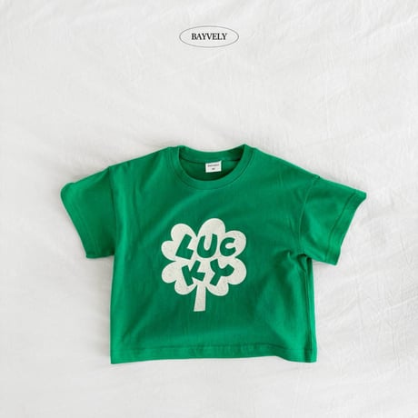 bayvely/14. lucky half t T-shirt XS-XL