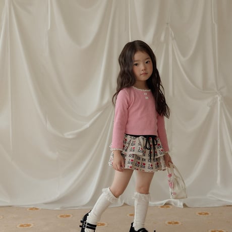 melikey/10. ribbon button T-shirt JS-JM