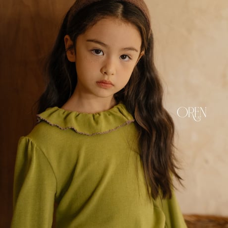oren/42. blooming fril picot T-shirt S-XL