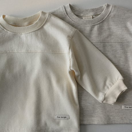 thebeige/11. Contrast long sleeve T XXS-L
