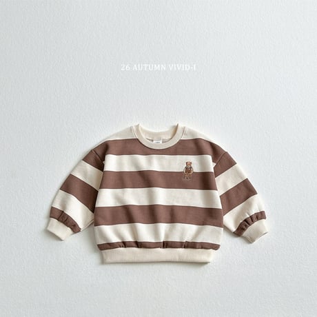 vividi/95. big bear embroidery man-to-man XS-XL