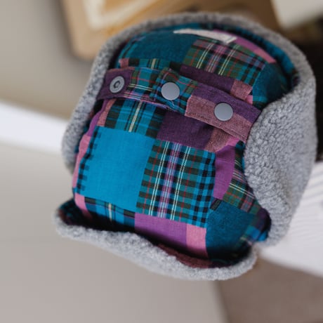 andbutter/3. Mixed Check Earflap Hat FREE