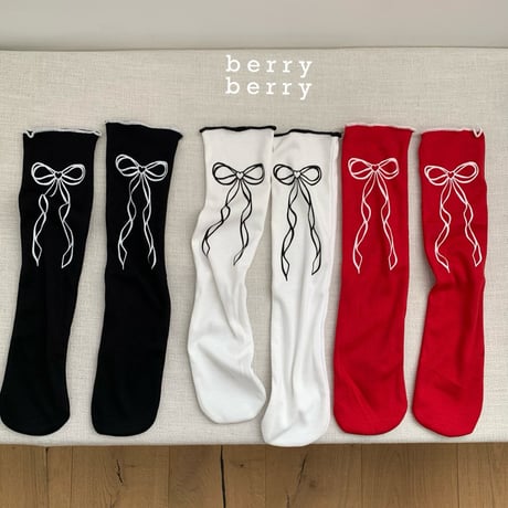 berryberry/92. ribong knee socks FREE