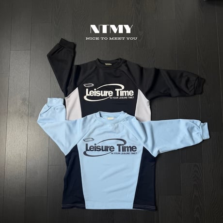nicetomeetyou/7. ( jersey ) time two color T-shirt S-XL