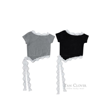 zanclover/48. lace velloa T-shirt 3-11