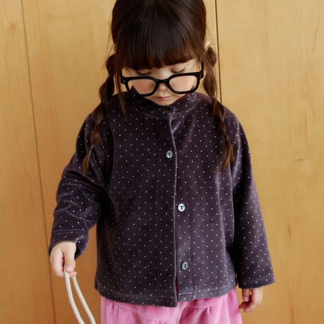hans/13. velvet dot cardigan XXS-JS