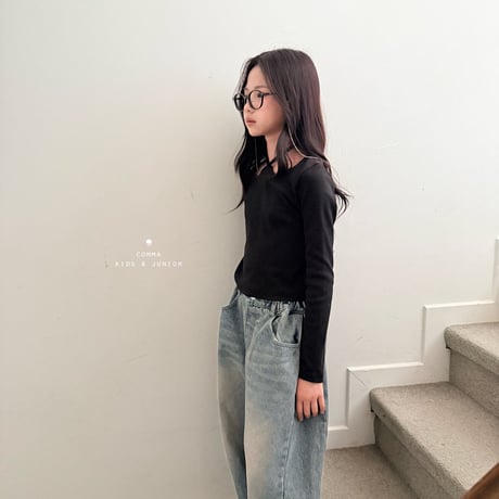 comma/118. band T-shirt 110-130