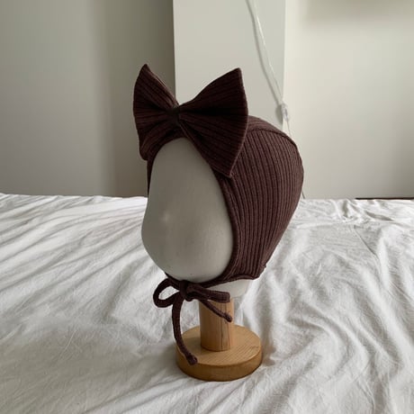 bebeholic/48. may ribbon bonnet FREE