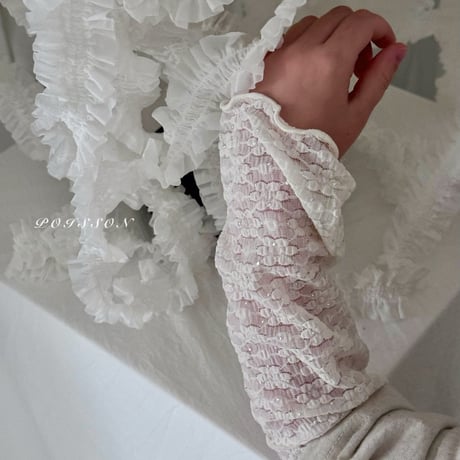 poisson/41. lace rayerd T-shirt JS-JM