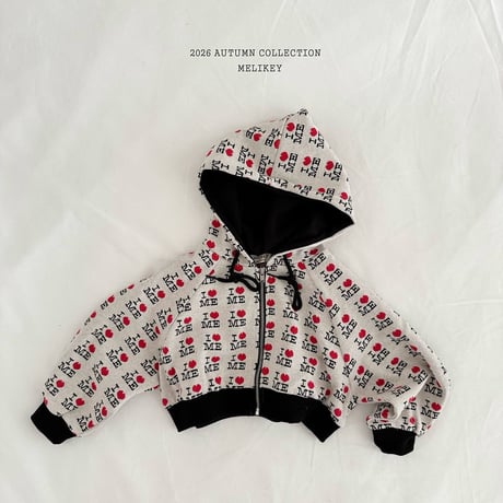 melikey/57. love me hood zipup XS-XL