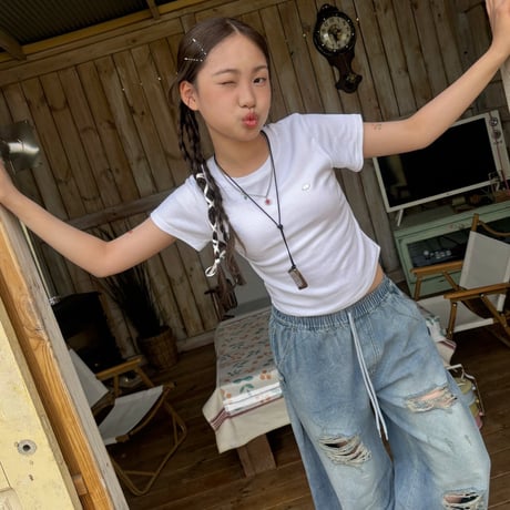 matilda/120. damage denim pants 15-19