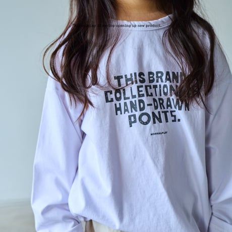 normalplay/30. font single T-shirt 12M-XL