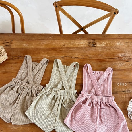 ohho/14. vanilla overalls skirt pants S-2XL