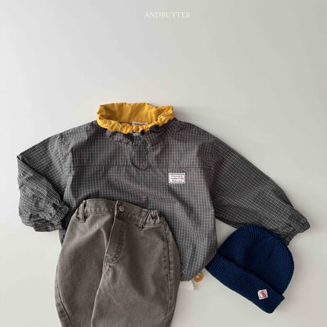 andbutter/70. Old Check Anorak S-XL