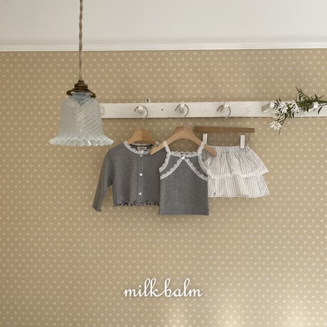 milkbalm/11. ailet sleeveless cardigan XS-XL