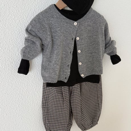 aosta/6. [Knit Cashmere Cardigan] S(1-2Y)-L(3-5Y)