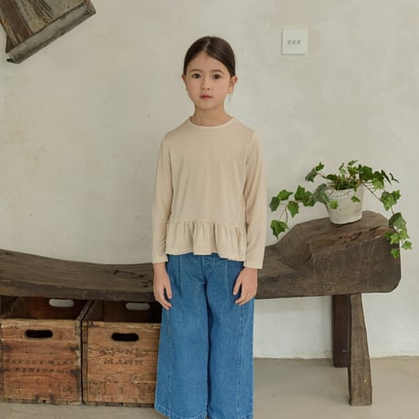 monatelier/28. soft fril T-shirt S-2XL
