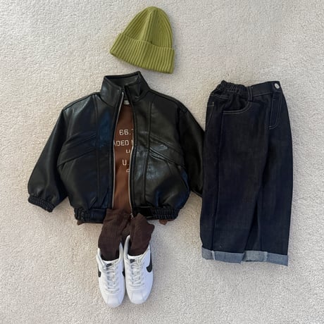 fromi/78. High Neck Leather Jacket? JS-JL