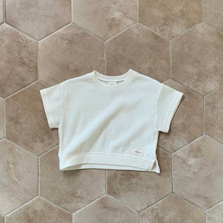 bebeholic/46. rough waffle T-shirt S(3-6M)-L(12-18M)