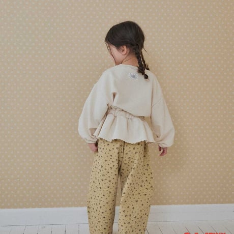 tinyhiker/37. mignon twil section flower pants XS-XL