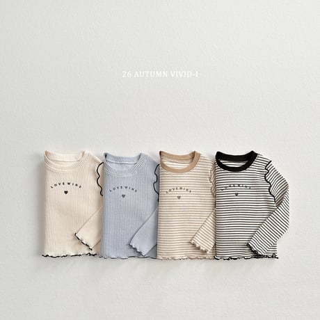 vividi/148. love nalrari T-shirt JS-JM